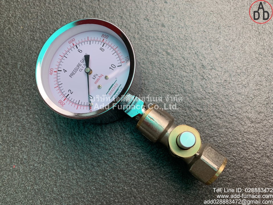 Pressure Gauge With Push Button Valve 3/8inch (6)